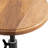 Modern Adjustable-Height Metal and Wood Pedestal Table-356346828