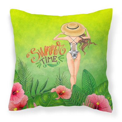  Coussin intérieur / extérieur Summer in Lady in Swimsuit