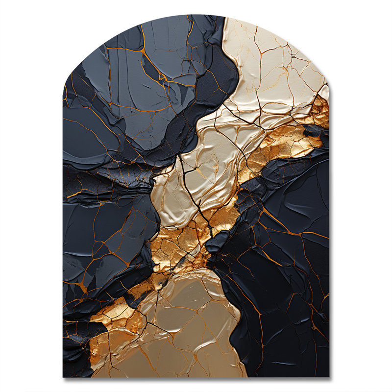 Sculpture murale en métal asymétrique Minimalisme, H 34 po x l 25 po