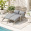 Chaise d'extérieur à haut dossier, chaise de jardin en osier-1415142539