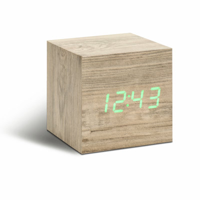 Sleek & Chic Modern Digital Wood Electric Alarm Tabletop Clock