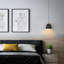 Luminaire suspendu industriel moderne 1 lumière noir