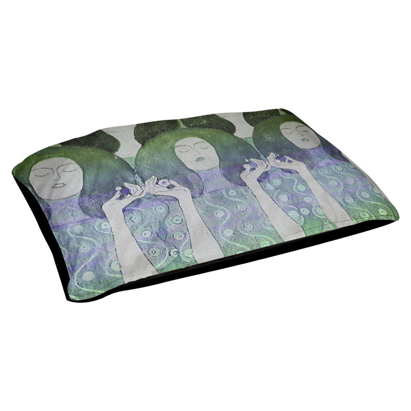Coussin de créateur de angel mariées Carlile, Moyen (L 42,5 po x l 32,5 po), Vert