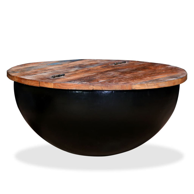 Marina Solid Coffee Table, Black