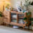 55.12"Solid Wood Cherry Wood brown Sideboard-122799166