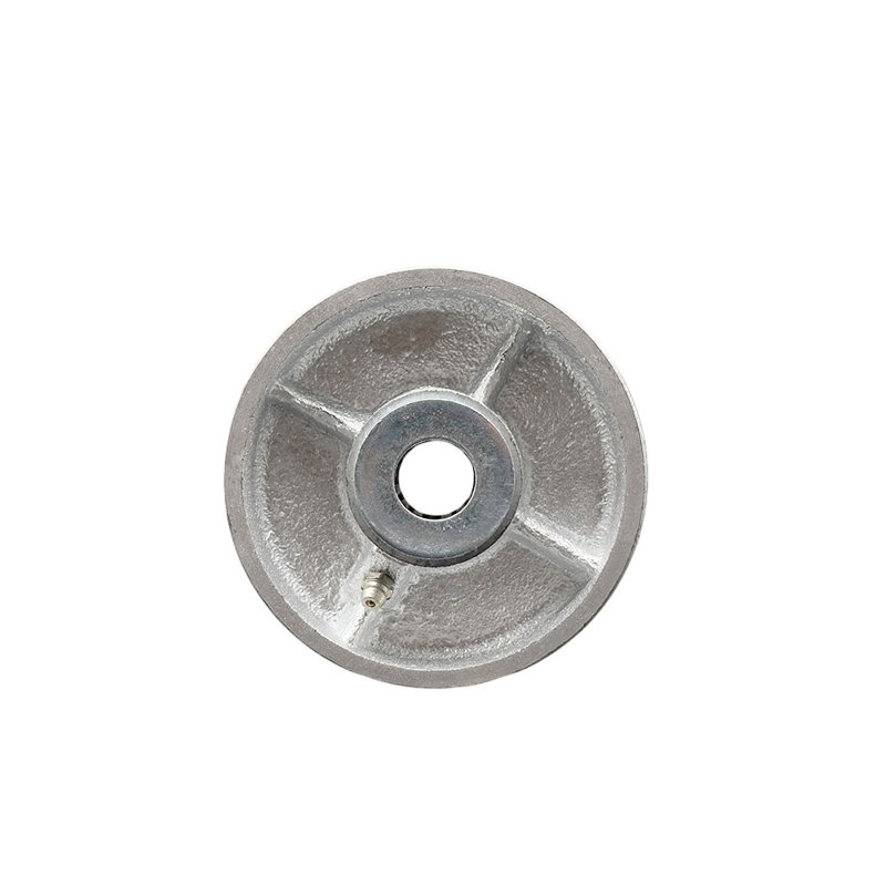 SCC - Roue en fonte semi-acier de 4 po avec roulement à rouleaux - Alésage de 1/2 po - Capacité de 600 lb