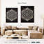 Impression sur toile noir et blanc Mandala-1381979264