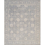 Oushak Blue Wool Area Rug