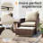 Billmont Wicker/Rattan 2 Person Seating Patio Conversation Sets With Ottoman-1874327760