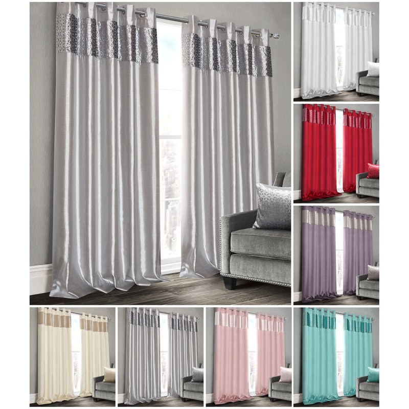 Sidman Curtain, 66cm Width x 72cm Drop, Navy