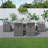 Aerolyn 6 - Person Plastic and Wicker Patio Dining Set Rectangular Table with Cushions Included-735300672-735300673