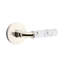 Emtek Select Privacy Interior Mortise w/ Disk Rosette & R-Bar Stem, Light Terrazzo Lever-164386384-164386391
