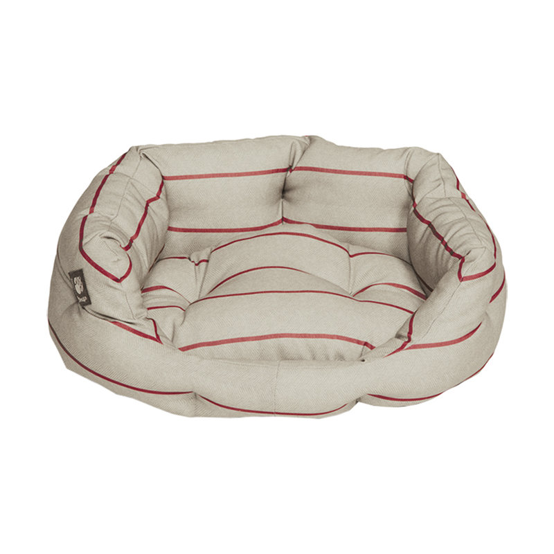 Heritage Striped Polyester Pet Bed, 56 cm