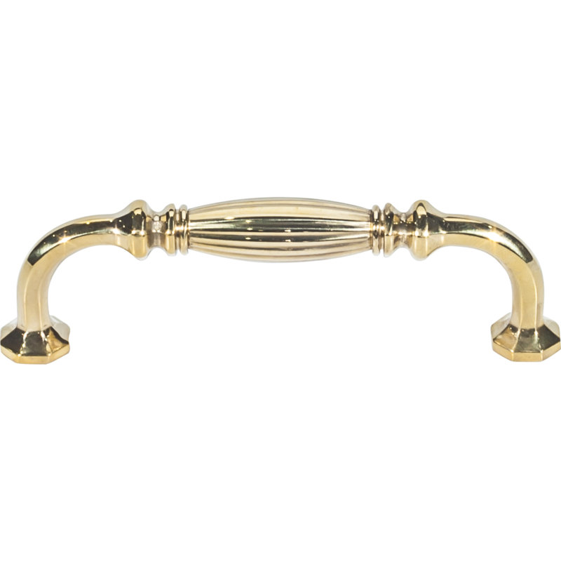 Roscato Pull, Unlacquered Brass, 3 3/4"