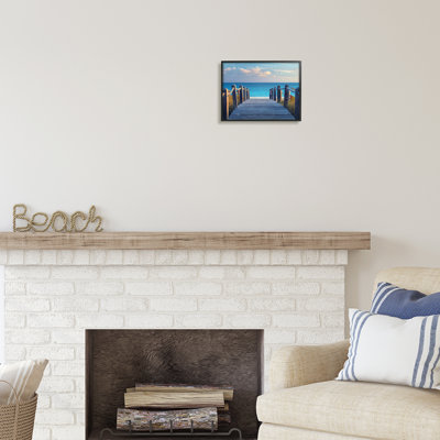 Au-545-Giclee " Summer Boardwalk Beach View "