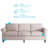 3-Piece Upholstered Sofa Set – Modern Microfabric Couch, Space-Saving Design for Apartments & Small Living Rooms-66004470