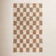 Madalene Checkerboard Natural and Ivory Rug