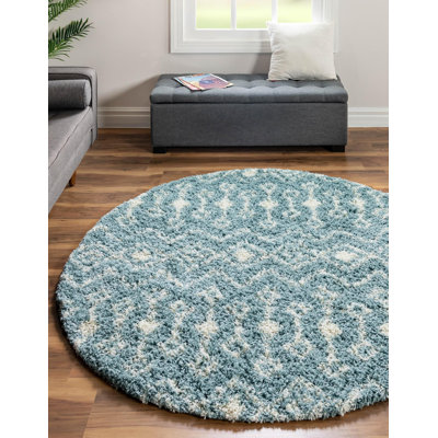 Tapis bleu clair Griego
