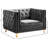Michelle 44" W Tufted Velvet Armchair-2119286906
