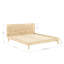 Retreat Bed Frame. Scandinavian design, made in Europe, FSC certified wood, choose your size and color.-86638169-86638166