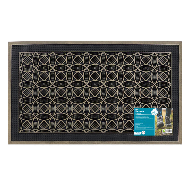 Havana Non-Slip Geometric Outdoor Doormat