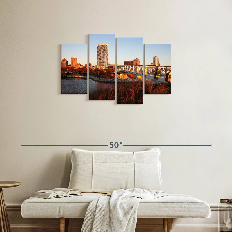 Sireci Milwaukee Autumn Sunset, 22" H x 36" W