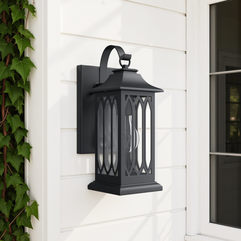Westcliffe Edan 1 Light Outdoor Wall Sconce in Powder Coated Black
