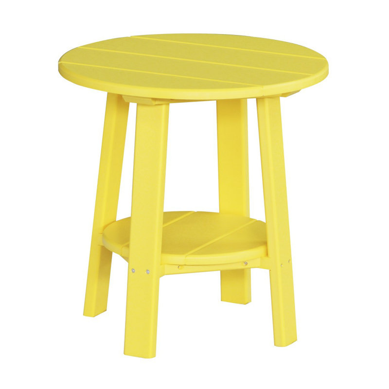 Table d’appoint en plastique Ethelinda, Jaune