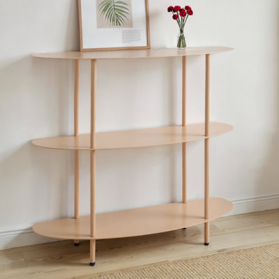 Curved Metal 3-Tier Shelf