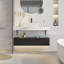 Ensemble de meuble-lavabo mural simple 48 po avec comptoir en pierre 48 po-321658898