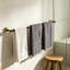 Porte-serviettes en acier inoxydable de qualité supérieure - Porte-serviettes de salle de bain mural robuste avec finition antirouille, design élégant pour la cuisine de salle de bain et plus encore