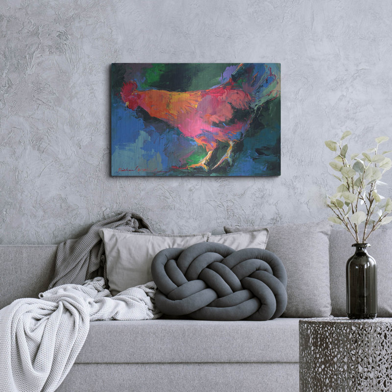 «Art Chicken» par Richard Wallich, H 24 po x l 36 po