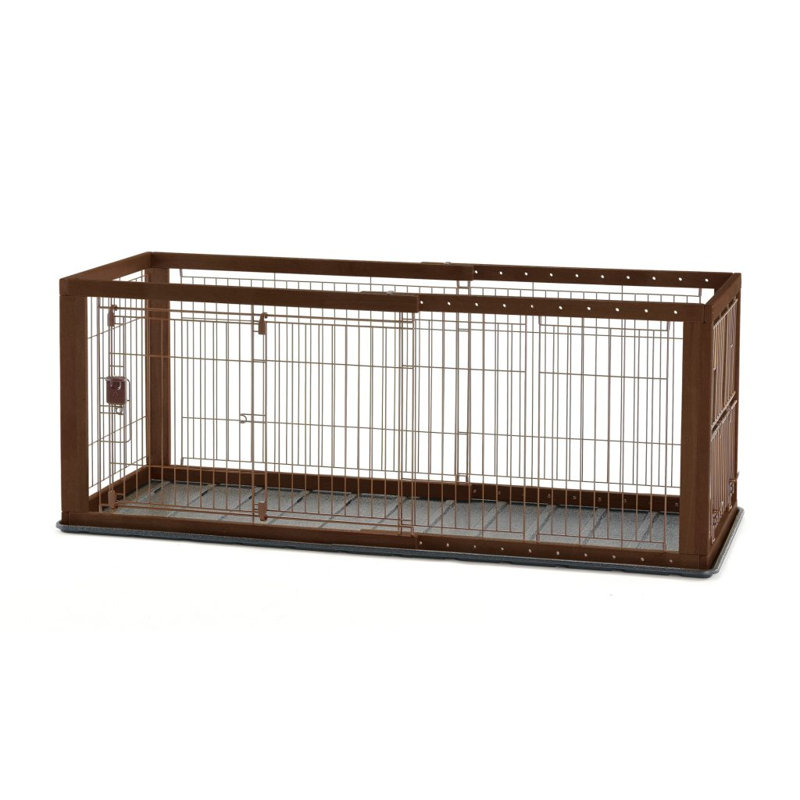 Caisse extensible pour animaux, Brun / noir, Petit