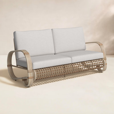 Spy 66.1'' Outdoor Loveseat with Cushions