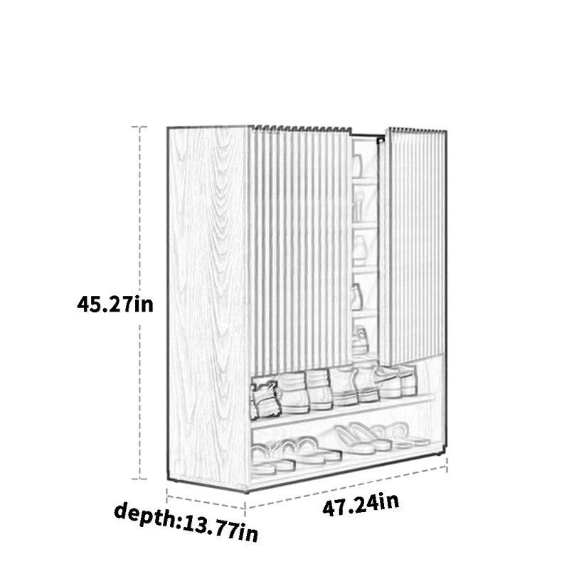 Armoire de rangement pour 42 paires de chaussures