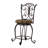Alcrossagh Metal Swivel Bar & Counter Stool With Upholstered Seat-2026887013