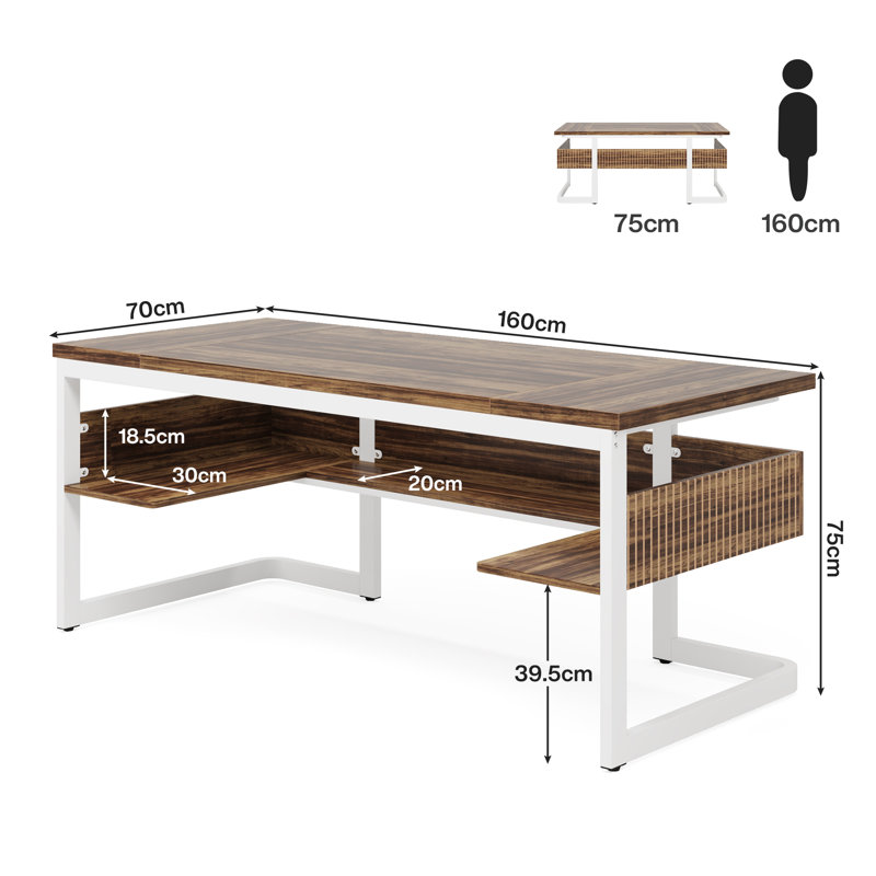 Bureau de direction 63 po Preslee