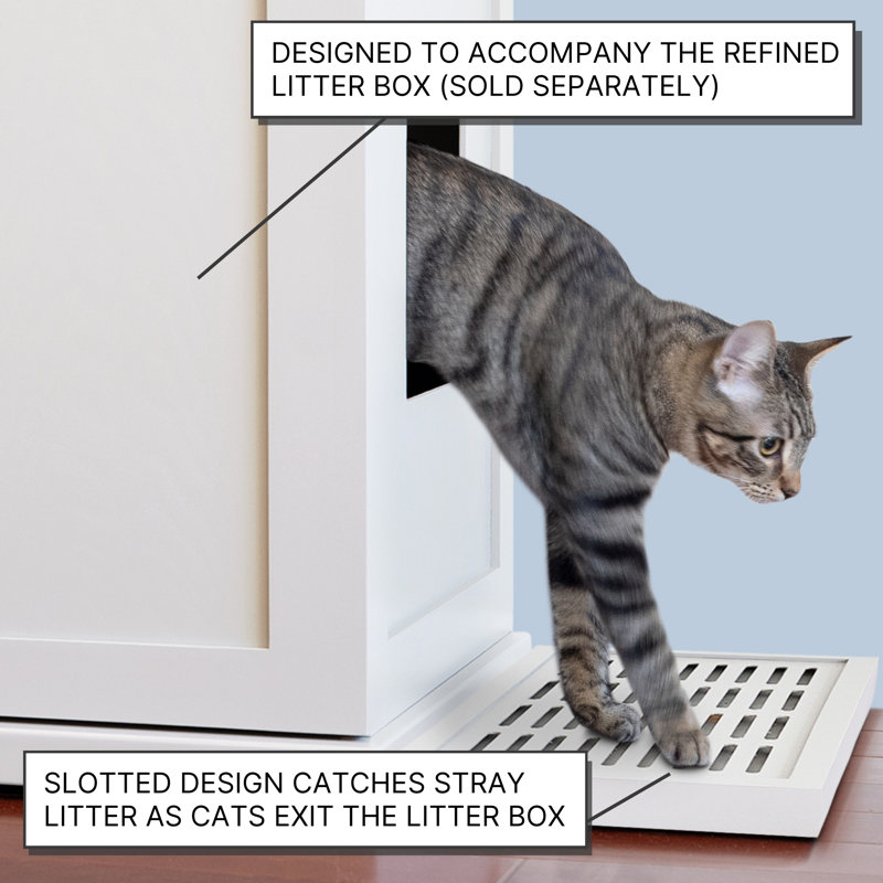 Litter Catch for the Refined Litter Box Enclosure, White