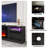 90" TV Stand with 50" WiFi Electric Fireplace Included, Modern Media Console Entertainment Center for Tvs Up To 100'', LED Lights, Storage Cabinets & Shelves-1966208178