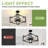 4-Light Metal Semi Flush Mount Ceiling Light-283721174