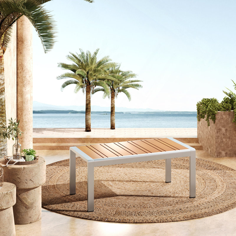 Table basse d'extérieur en aluminium Bugarin
