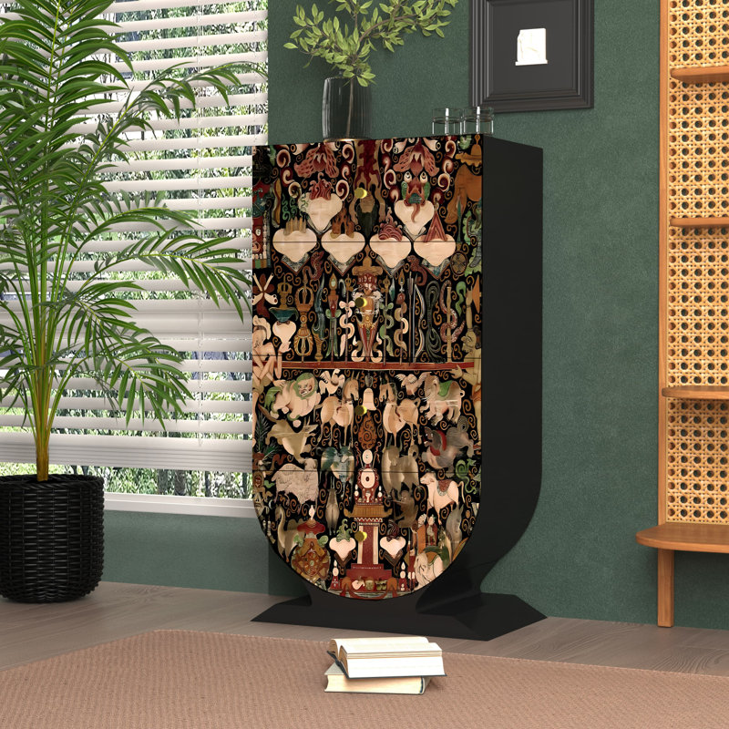 Commode d'appoint de rangement moderne à quatre tiroirs