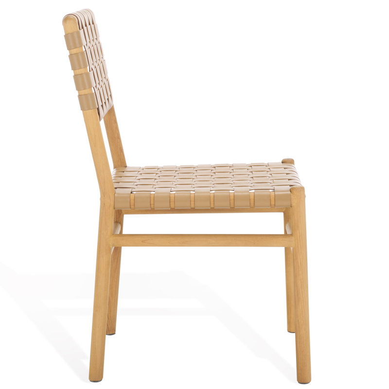 Jeremiah Leather Upholstered Dining Chair, Tan