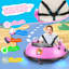 Voiture tamponneuse Alex 12 V pour bébé (1,5 à 5 ans), avec télécommande parentale, rotation à 360°, gyrophares, ceinture de sécurité, effets sonores, 3 vitesses et deux joysticks.-92410317