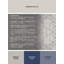 Tapis abstrait moderne et contemporain lavable à la machine en Hanoukka Champlost gris - Reliure grise-2019524768
