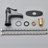 Single-handle Bathroom Faucet with Drain Assembly