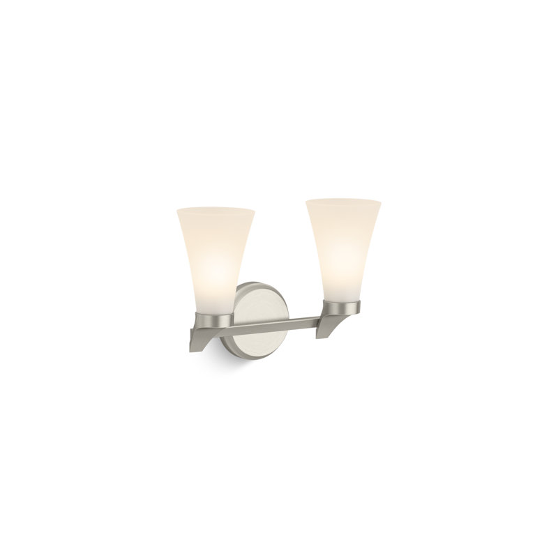 Simplice Two-Light Sconce, Brushed Nickel