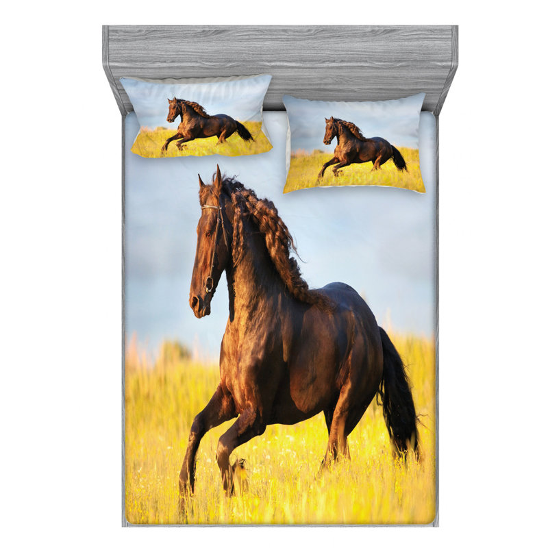 Microfiber Sheet Set, Queen Sheet Set with Fitted Sheet