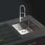 Évier de buanderie en acier inoxydable avec drain encastré ou sur comptoir KBFmore KLA01 / 23/30-87479372-87479371