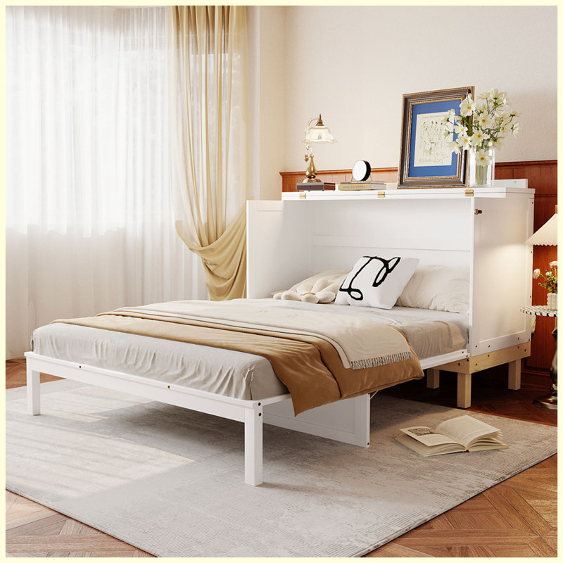 Lit escamotable moderne, Blanc